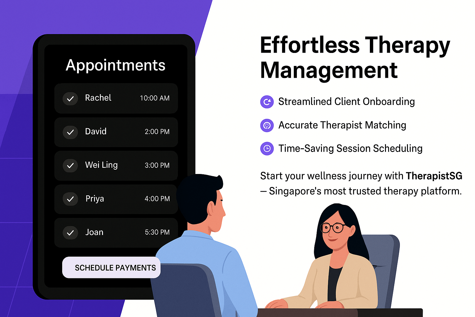 Therapistsg best online therapy features