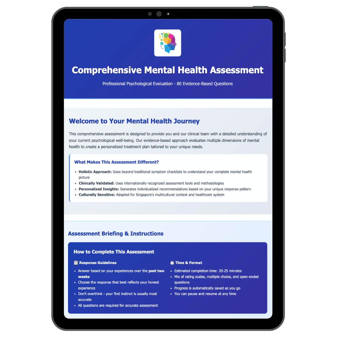 mental health assessment singapore Best Mental Wellness Assessment