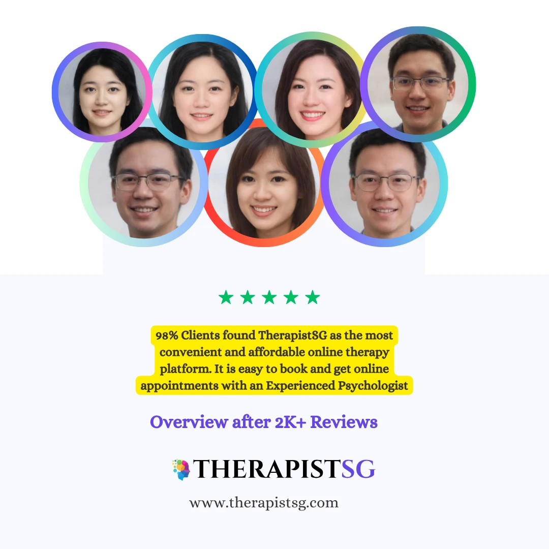 therapistsg reviews singapore 2000+ people believes that TherapistSG is the best online counselling platform in 2025 in Singapore